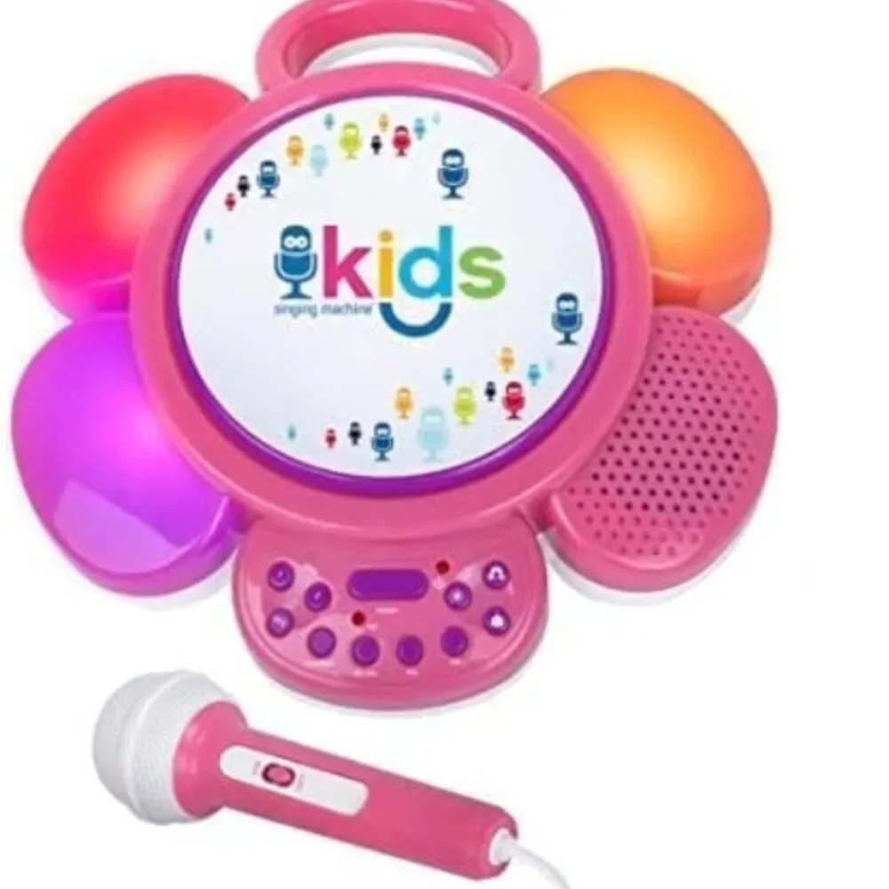 Singing Machine Kids Portable Sing Along Speaker with Pre-Recorded Songs